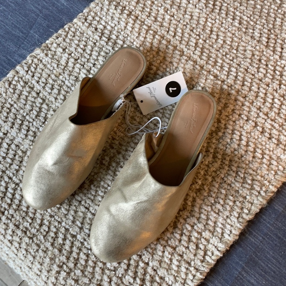 Gold Loafers